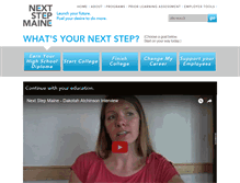 Tablet Screenshot of nextstepmaine.org